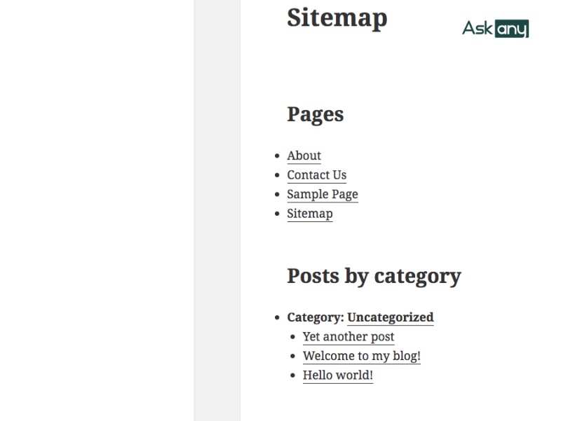 Tạo sitemap HTML cho Website