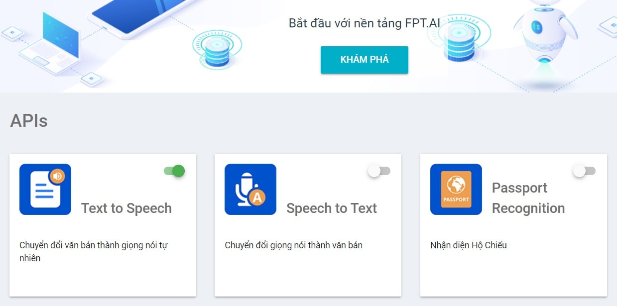 chọn tính năng text to speech