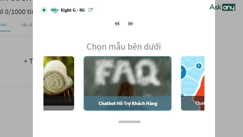 tạo mẫu chatbot messenger