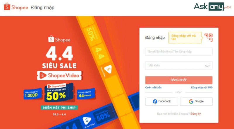 Tạo tài khoản nhà bán hàng trên Shopee