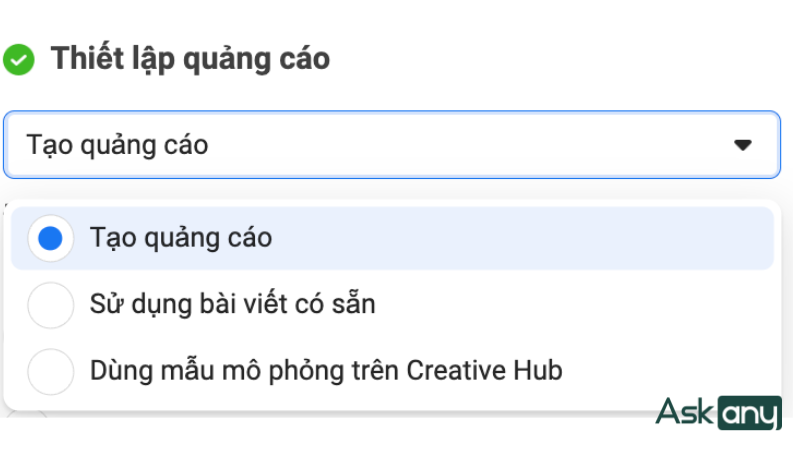 tạo mẫu quảng cáo facebook