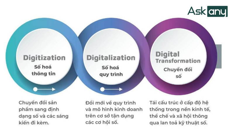 Các giai đoạn của chuyển đổi số
