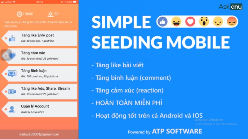 phần mềm tăng tương tác facebook simple seeding