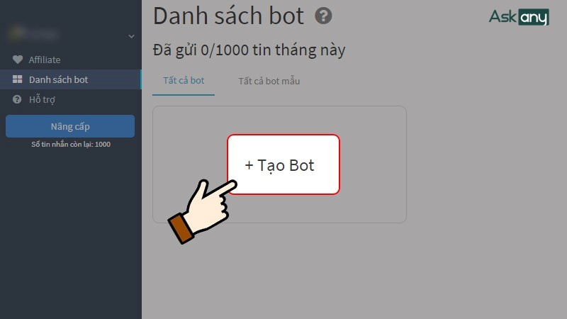 tạo chatbot cho fanpage