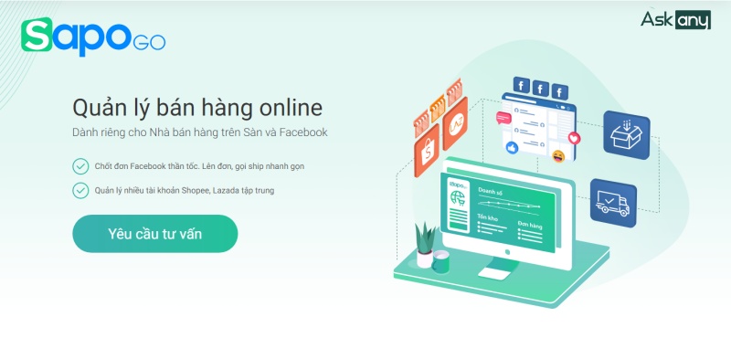 phần mềm quản lý bán hàng trên Facebook Sapo Go hiệu quả