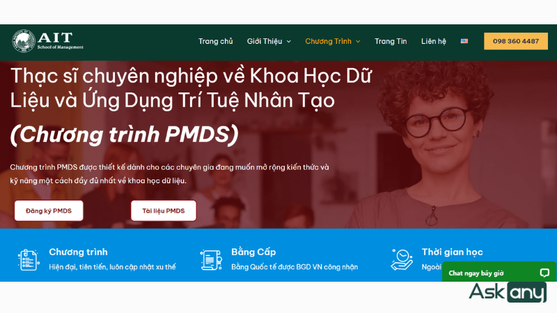 trường quản lý SOM – AIT cung cấp khóa học AI toàn diện và khoa học dữ liệu